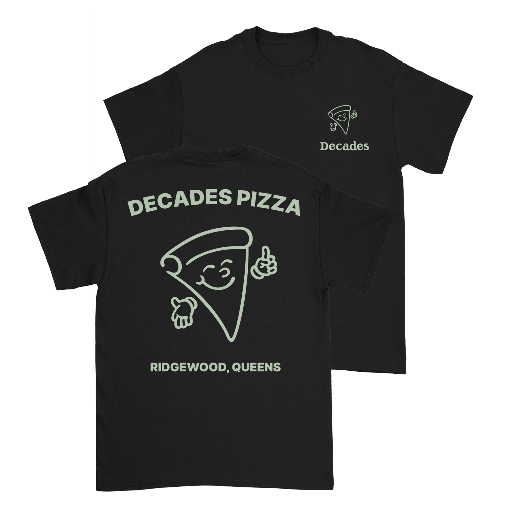 Black Logo T-shirt – Decades Pizza Black Logo T-shirt – Decades Pizza